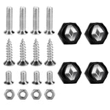 4pcs/set Renault Logo Stainless Steel Car License Plate Bolts
