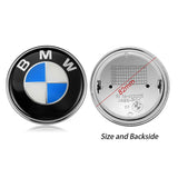 1PC 82mm BMW Logo Car Front Hood Emblem Rear Badge Decal