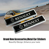 2pcs/set Renault Logo Metal Car Side Sticker Auto Emblem Badge