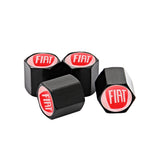 4pcs/set Fiat 500 Car Air Valve Stem Cap Auto Tyre Valve Covers