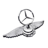 Mercedes Benz Angle Wings Metal Car Front Hood Bonnet Sticker Emblem Badge