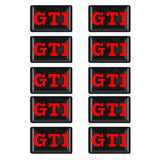 10pcs Volkswagen R GTI Epoxy Car Armrest Button Sticker