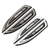 2pcs Mazda Metal Car Side Fender Emblem Sticker Decal