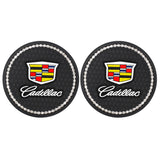 2PCS Cadillac Diamond Car Water Coaster Cup Mat