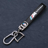 BMW M Power PU Leather Car Keyring Keychain