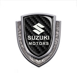 Suzuki Metal Carbon Fiber Shield Car Rear Sticker Auto Window Emblem Badge Decal