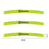 20pcs/set Skoda Car Wheel Rim Warning Reflective Emblem Stickers