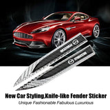 2pcs Mazda Logo Metal Car Side Fender Emblem Stickers