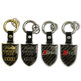 Audi Sline RS Carbon Fiber Car Keychain Pendant