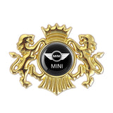 MINI Cooper Double Lion Metal Car Rear Sticker Auto Window Emblem Badge Decal