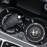 2PCS Alfa Romeo Diamond Car Water Coaster Cup Mat