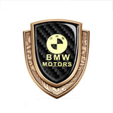 BMW Metal Carbon Fiber Shield Car Rear Sticker Auto Window Emblem Badge Decal