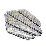 4pcs/set Cadillac Carbon Fiber Car Door Anti-Scratch Sticker Door Side Protection Bumper Strips
