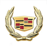 Cadillac Wheat Metal Car Window Sticker Emblem Badge Decal