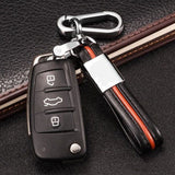 Ford PU Leather Car Key Chain Holder Auto Keyring