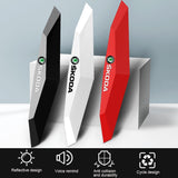 6pcs Skoda TPU Car Door Anti-collision Protective Stickers Bumper Strip Decal