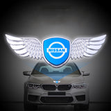 Nissan Metal Wings Car Front Sticker Emblem Badge Decal