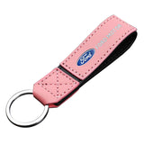 Ford PU Leather Metal Car Logo Keychain