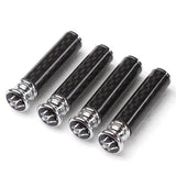 4pcs/set Maserati Logo Carbon Fiber Car Door Bolt Lock Pins Gate Lock Screws