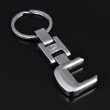 Mercedes Benz Letter A B C E G R S GL ML SL Metal Car Keychain Key Ring Holder