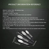 4pcs/set Ford EDGE Carbon Fiber Car Door Anti-Scratch Sticker Door Side Protection Bumper Strips