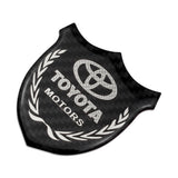 Toyota Metal Carbon Fiber Car Rear Sticker Shield Trunk Emblem Badge Decal
