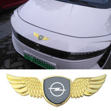 Opel Logo Metal Wings Car Front Hood Bonnet Center Sticker Emblem