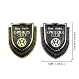 Volkswagen Shield Carbon Fiber Car Rear Sticker Window Emblem Badge Decal