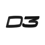 Volvo D2 D3 D4 D5 D6 D7 D8 Metal Car Rear Sticker Emblem Badge Decal