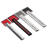 10.9x2.7cm Audi Supercharged Logo Aluminum Alloy Car Body Sticker Nameplate Rear Emblem Badge Decal