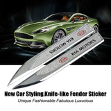 2pcs KIA Logo Metal Car Side Fender Sticker Emblem Badge