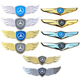 Mercedes Benz Logo Metal Wings Car Front Hood Bonnet Center Sticker Emblem