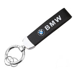BMW PU Leather Car Logo Keychain