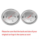 2PCS BMW Logo X1 X3 X5 X6 1 3 5 7 Series 82mm Car Front Hood Sticker 74mm Auto Trunk Emblem Rear Badge Decal