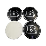 4pcs/set 56/75mm Mercedes Benz AMG Brabus Apple Tree Car Wheel Center Hub Cap Sticker Decal