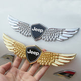 Jeep Metal Wings Car Front Sticker Emblem Badge Decal