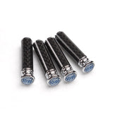 4pcs/set Volvo Logo Carbon Fiber Car Door Bolt Lock Pins Gate Lock Screws