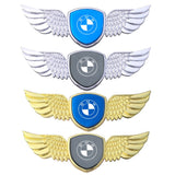 BMW Logo Metal Wings Car Front Hood Bonnet Center Sticker Emblem