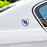 2pcs 39x39mm SAAB Shield Metal Car Window Sticker Emblem Badge Decal