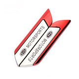 2pcs KIA Metal Car Side Fender Sticker Emblem Badge Decal
