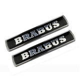 2pcs Mercedes Benz AMG Brabus Metal Car Sticker Emblem Badge Decal Decoration