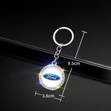 Ford Mustang Logo Diamond Keychain Metal Keyring
