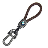 BMW Braided Rope Car Keychain Keyring Pendant