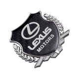 Lexus Metal Carbon Fiber Car Rear Sticker Shield Trunk Emblem Badge Decal