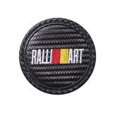 2pcs/set Mitsubishi Ralliart Carbon Fiber Car Water Coaster Non-slip Mat