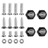 4pcs/set Nissan Logo Stainless Steel Car License Plate Bolts