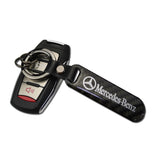 Mercedes Benz AMG Carbon Fiber Car Logo Keychain Keyring