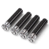 4pcs/set Toyota TRD Logo Carbon Fiber Car Door Bolt Lock Pins Gate Lock Screws