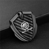 MG Shield Carbon Fiber Car Side Window Sticker Emblem Badge Decal