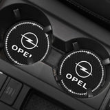 2PCS Opel Diamond Car Water Coaster Cup Mat